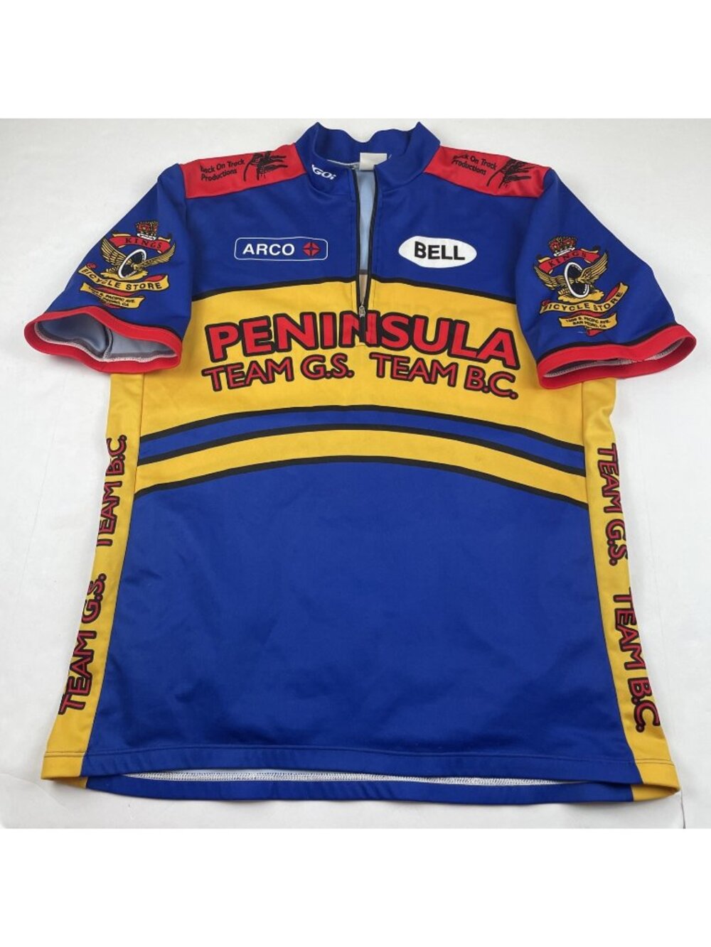 Sugoi Peninsula Team GS BC Cycling Jersey Bicycle Store San Pedro 1/2 Zip USA